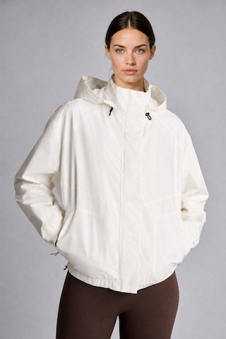 Defacto Rüzgar Geçirmez Regular Fit Reglan Kollu Kapüşonlu Yağmurluk C4949ax26auwt80 Beyaz-wt80