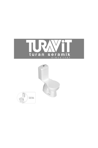 Turavit 1503 Çocuk Kanallı Alttan Çıkışlı Klozet Nkp Yavaş Kapak