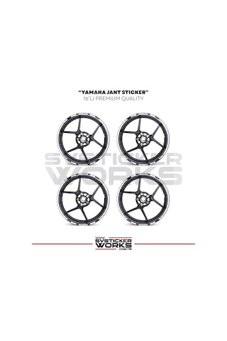 Yamaha Jant Sticker Seti Yüksek Kalite 16lı Jant Set Yamaha Uyumlu 97020756