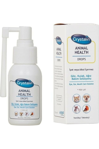 Crystalin Animal Health-Drop Köpek Göz - Kulak ve Ağız Bakım Solüsyonu 50 ML