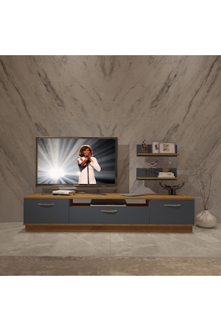Decoraktiv Trendstyle 4 Mdf Tv Ünitesi Tv Sehpası Pera - Antrasit