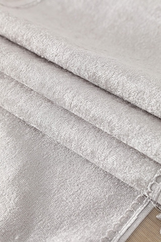 Favora Fatih Güpürlü Kadife Runner Gri