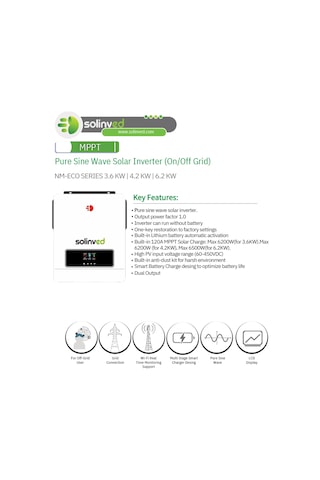 Solinved 4.2 Kw Mppt Off-grid İnverter Nm-eco 4.2 Kw İnvertör