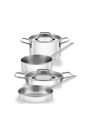 Hascevher Mini Chef Çelik Oyuncak 6 Pcs Tencere Seti