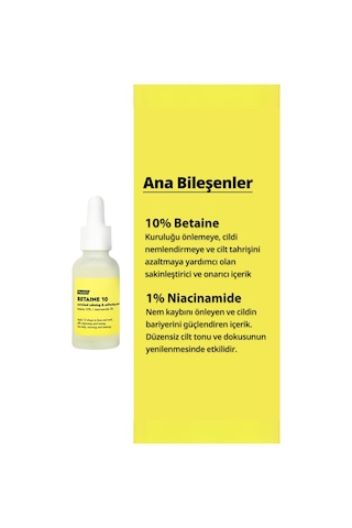 Frankly  %10 Betain Ve Niacinamide İçeren Cilt Bariyeri Onarıcı Yenileyici Ve Nemlendirici Serum 30 ML