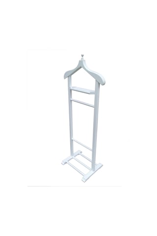 Dilsiz Uşak Ahşap Tek Tepeli Beyaz Lake Askılık Ahşap Kayın Ağac Beyaz