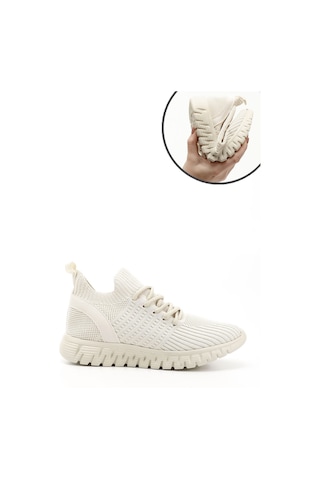 Gönderi(R) Gönderi R Triko Bağcıklı Memory Foam Tabanlıklı Comfort Sneaker Nude