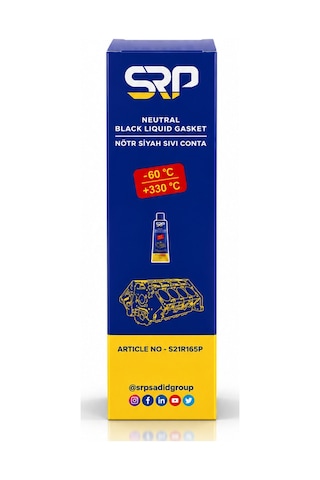 Srp Universal 330C° Sıvı Conta Siyah 70 ML