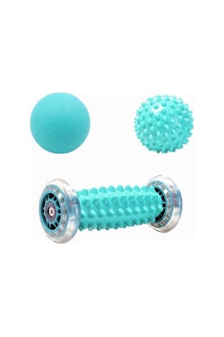 Dm Plantar Fasya Topu - Kas Gevşetme, Fitness Ve El Tutma Topu, Masaj Topu Mavi