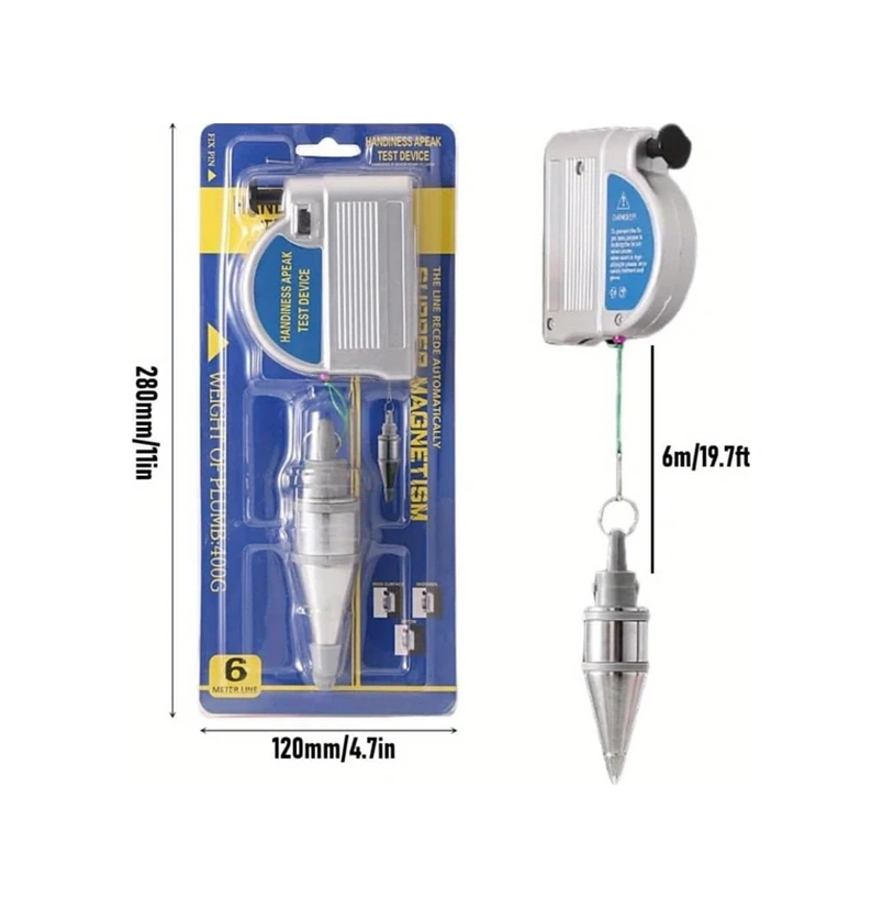 Willowhaven 1 Adet Yüksek Hassasiyetli Manyetik Çekül Çekici Otomatik Raptiyeli