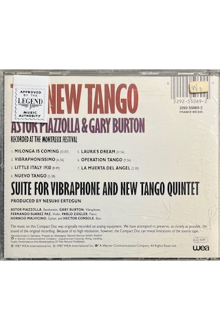 Müzik Cd Sidir - Plak Değildir Cd The New Tango Astor Piazzolla