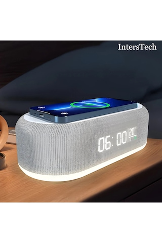 Çok Fonksiyonlu Masa Saati Çalar Saat Zaman Hızlı Şarj