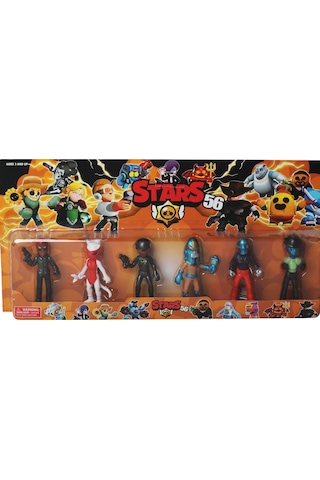 Brawl Stars 6'lı Koleksiyon Karakter Figür Seti 12 Cm Eklemli Oyuncak Kahramanlar Seti Brawl Stars