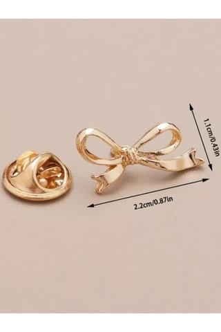 Olfil Broş-mini Fiyonk Parlak Minimalizm 234773493 Altın Rengi