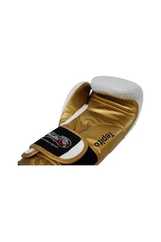 30341 P Tepito Boks Eldiveni Muay Thai 2024 Yeni Seri 0424 Beyaz Altın 14 Oz Açık Pembe