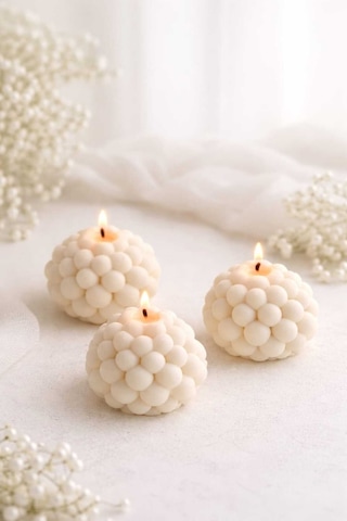 El Yapımı Bubble Mum 3 Lü Set Minimal Pinterest Stil Ev Dekoru Beyaz - 855558681 Beyaz El Yapımı Bubble Mum 3 Lü Set Minimal Pinterest Stil Ev Dekoru Beyaz - 855558681 Beyaz