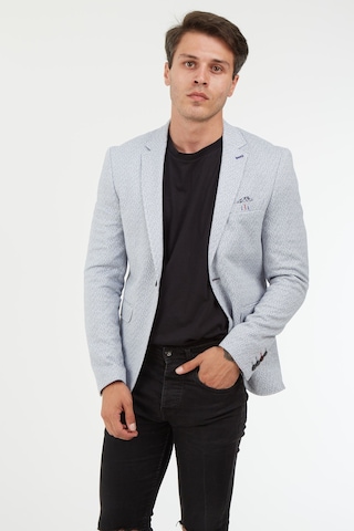 Sposo 5127 Dar Kalıp Yarım Astarlı Gri Erkek Blazer Ceket Gri