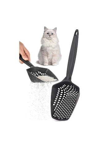Küçük Delikli Kedi Kumu Eleme Küreği, İnce Taneli Dar Aralıklı Pet Tuvalet Temizleme Eleği Süzgeç