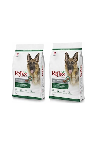 Reflex Kuzu Etli Pirinçli Sebzeli Yetişkin Köpek Maması 2 x 3 KG