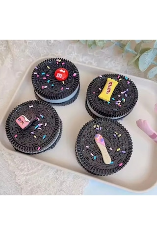 Oreo Squishy Dev Boy Yumuşak Jel Oreo Sukuşi Büyük Boy Taba Kedi Patisi Yeni Tarz Skuşi Çok Renkli