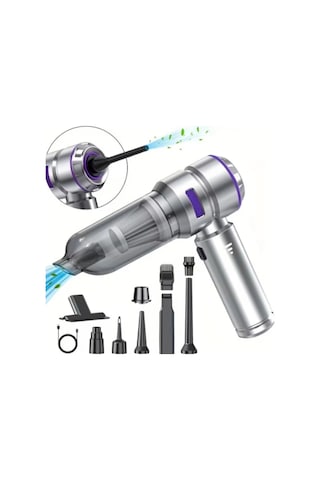 Leerfei Hl-121 Araç Süpürgesi 20000pa Yüksek Emiş Gücü, 6000mah Batarya,
