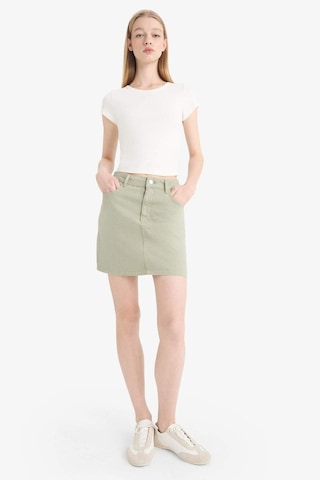 DeFacto Coool Normal Bel Gabardin Mini Etek E5346AX25SPGN497 Yeşil