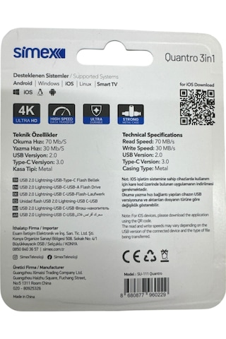 Type C Flash Bellek Xiaomi Redmi Oppo Vivo Samsung Uyumlu 128 Gb Otg Usb Typec Flash Bellek Disk