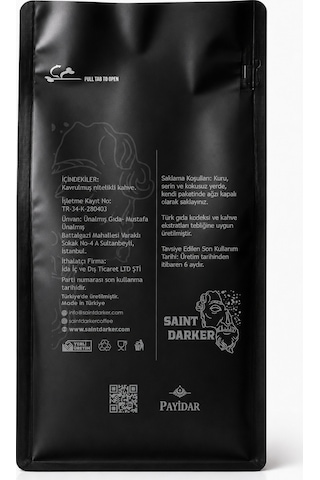 Saint Darker Exclusive Espresso Çekirdek Kahve 500 G