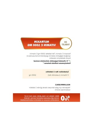 1000 Mcg C Vitamini İçeren Takviye Edici Gıda 30 Tablet