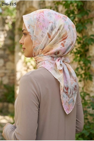 Zer Scarf Zer Scarfs Dijital Soft Pamuk Eşarp 296-115 Çok Renkli