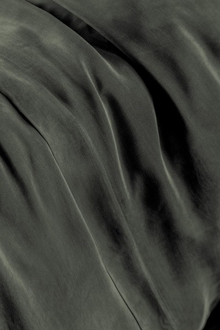 İssimo Jade Moss Vegan İpek Nevresim Takımı Çift Kişilik Yeşil-1839