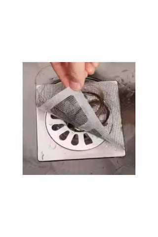 10 Adet Yapışkanlı Gider Süzgeci - 10x10 Cm Altın