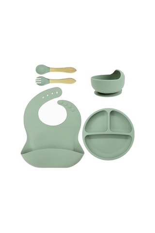 Jianfan Silikon Mama Kabı Bebek Beslenme Takım Gıda Sınıfı Silikon Mor Mor