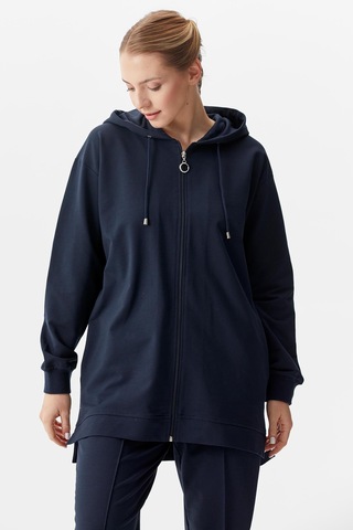 Büyük Beden Tunik Eşofman Takım - Lacivert Lacivert