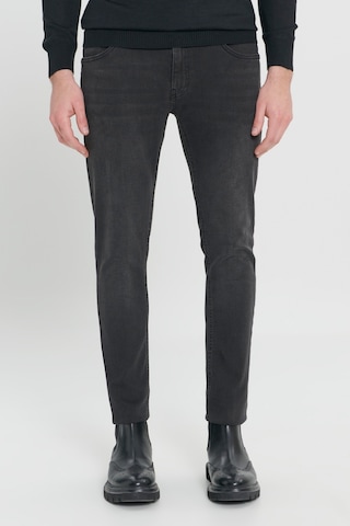 AC&Co / Altınyıldız Classics Ekstra Slim Fit Riss Pamuklu Esnek Denim Jean Erkek Kot Pantolon Antrasit