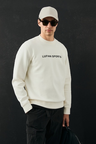 Lufian Rowan Erkek Sweatshirt Kırık Beyaz Kırık Beyaz 112030195100510