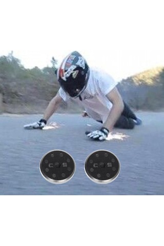 Homyl Kaykay Longboard Sürgülü Eldiven Için 2 Adet Siyah Siyah Çok Renkli