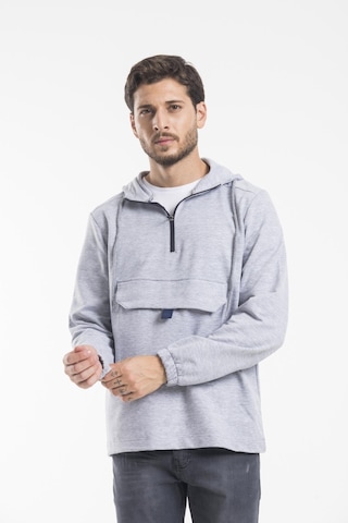 Erkek Kapşonlu Yarım Fermuarlı Sweatshirt Spr 20k52 001