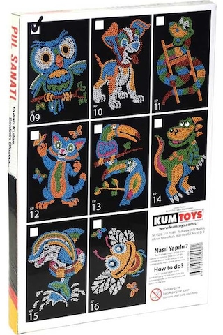 Kumtoys Eğitici Pul Sanatı Pulları Kullan Şeklini Oluştur