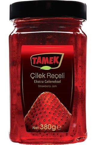 Tamek Geleneksel Reçel 380 Gr Vişne Ve Çilek 4 Lü Karma Paket