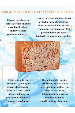 Dermanel Ballı Aynısefa Özlü Kabak Lifli Sabun 100 G