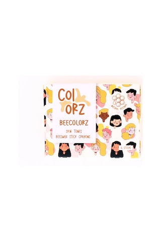 Colorz 6'lı Ten Renkleri Doğal Balmumu Sert Kalem Pastel Boya Seti