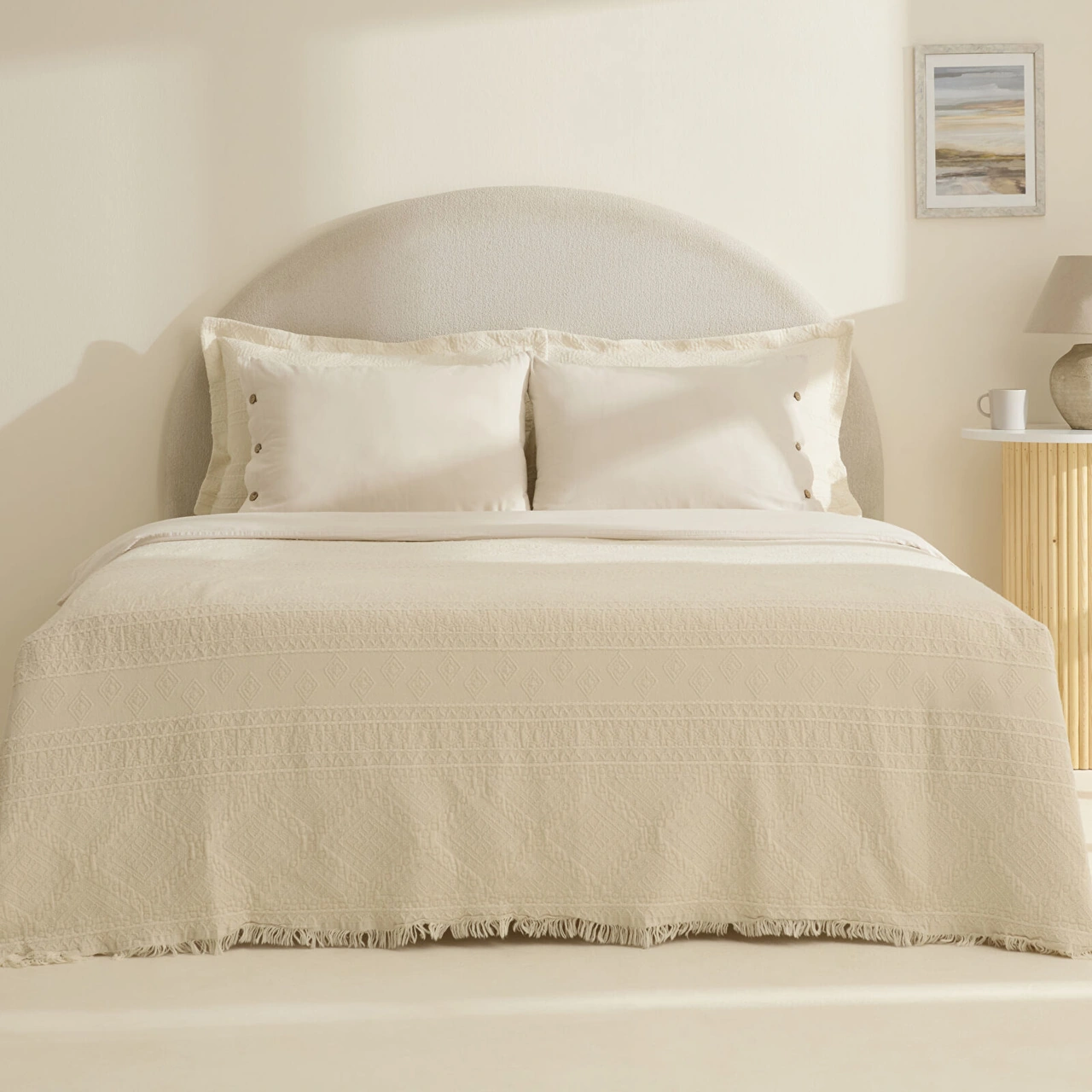 Karaca Home Noctıs %100 Pamuk Taş Çift Kişilik Duet Set Taş