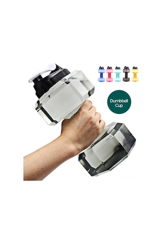 Novahub Yeni Yaratıcı Spor Şişesi Fitness Bardağı 2600ml Plastik Dambıl Bardak, Sarı 2200ml, Çok Renkli Çok Renkli