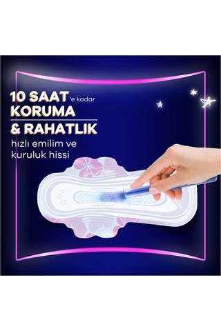 Gece Kullanım İçin 16 Adet Hijyenik Ped, Ultra Yumuşak