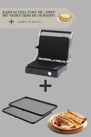 Primo Tost Makinesi Krep Plakası Yapışmaz Plaka Makinası Uyumlu