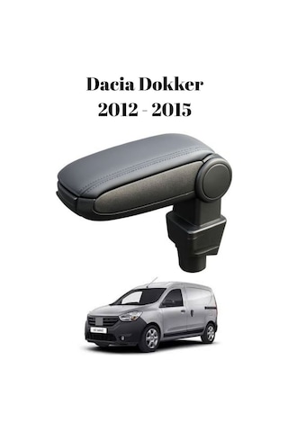 Dacia Dokker 2012 2013 2014 2015 Uyumlu Araca Özel Kolçak Kol Dayama Orta Konsol Siyah
