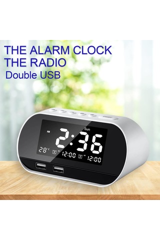 Dolıty Hıfı Hoparlör Fm Çift Usb Bağlantı Noktalı Beyaz