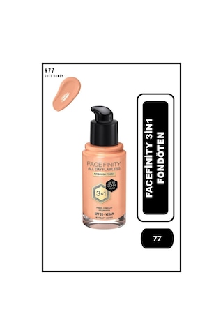 Max Factor Facefinity 3in1 Fondöten 77 Soft Honey