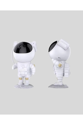 Mey İthalat Bluetooth Müzikli Astronot Projeksiyon Lambası Yıldız Ve Ay Efektli
